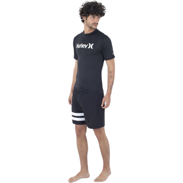 Hurley Mnner 2024 Quickdry Kurzrmelige Lycra-Weste MAT0001010 - Black